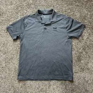 Men's Under Armour loose Heat Gear Short Sleeve Polo Shirt Size L